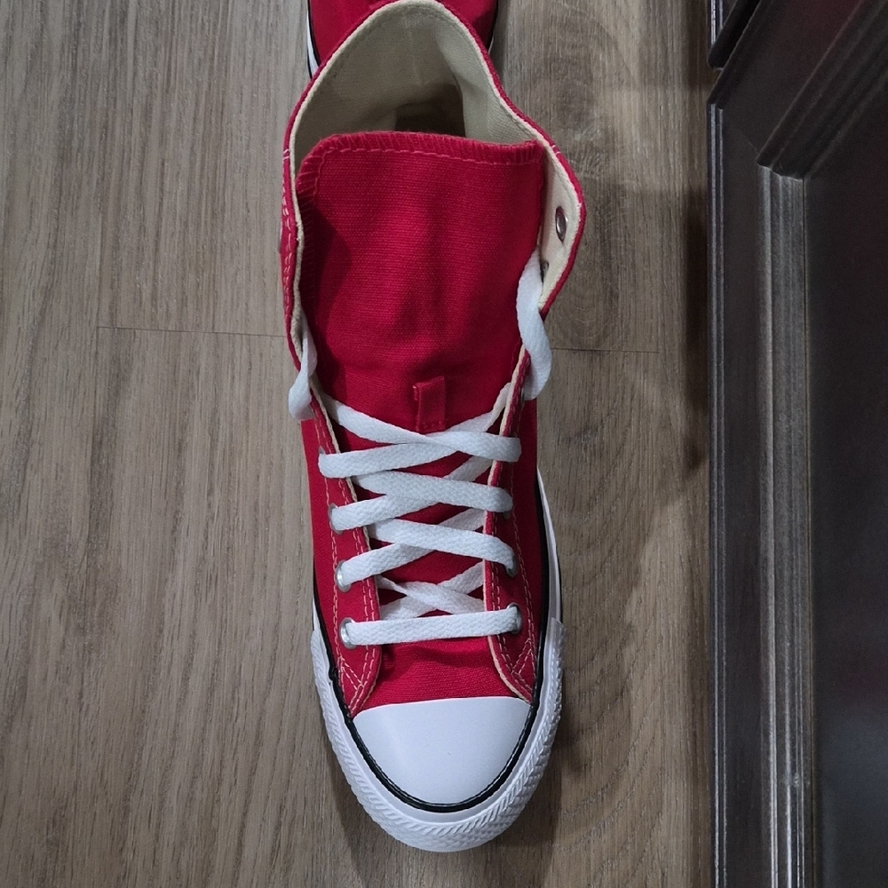 Converse Cherry Red Canvas High-Tops